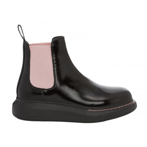 Alexander McQueen Hybrid Chelsea Boot Black Sugar Pink (W) - женская сетка размеров