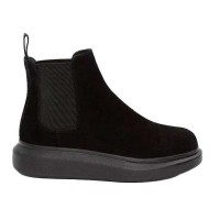Женские Alexander McQueen Hybrid Chelsea Boot Black Suede (W)