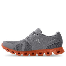 On Running Cloud 5 Zinc Grey Canyon Orange