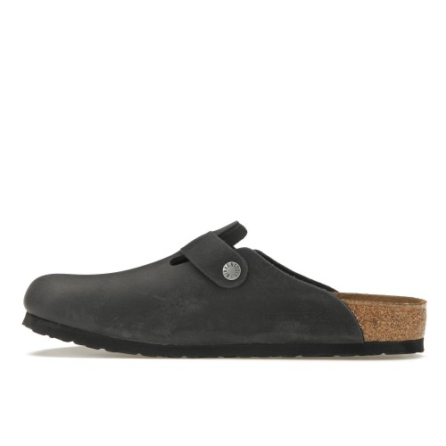 Birkenstock Boston Oiled Leather Black - мужская сетка размеров