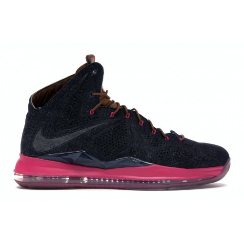 Кроссы Nike LeBron X EXT Denim - мужская сетка размеров