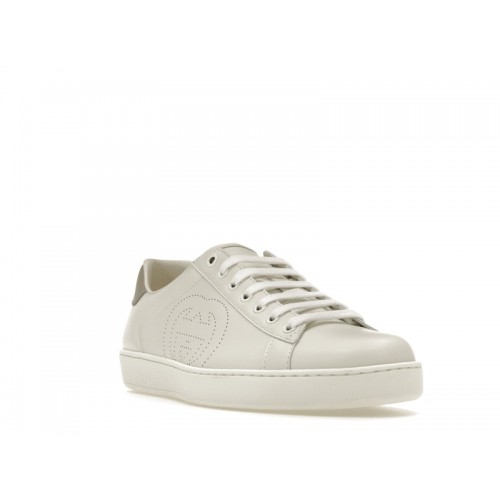 Gucci Ace Perforated Interlocking G White - мужская сетка размеров