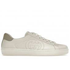 Gucci Ace Perforated Interlocking G White