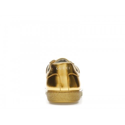 Gucci Ace Metallic Gold - мужская сетка размеров