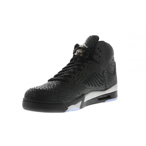Кроссы Jordan 5 Retro 3Lab5 Black Silver - мужская сетка размеров