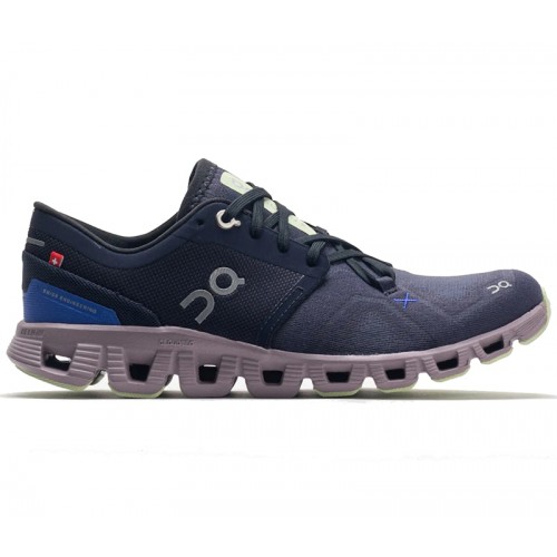 Кроссы On Running Cloud X 3 Midnight Heron (W) - женская сетка размеров
