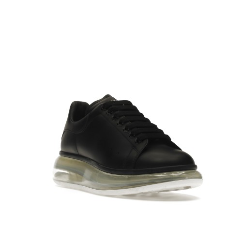 Кроссы Alexander McQueen Oversized Black Clear Sole - мужская сетка размеров