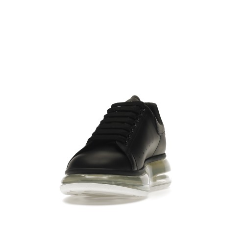 Кроссы Alexander McQueen Oversized Black Clear Sole - мужская сетка размеров