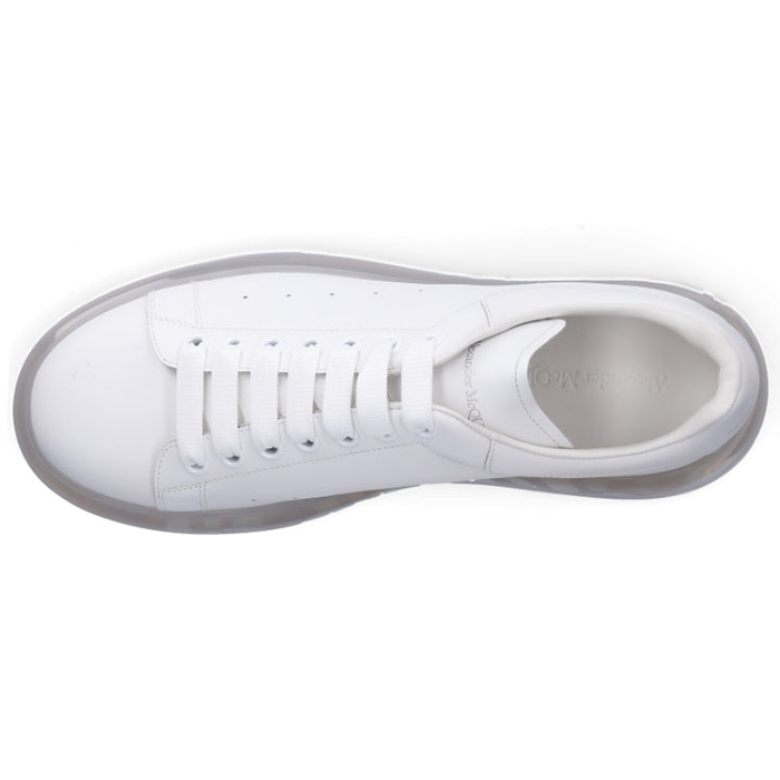 Alexander McQueen Oversized White Clear Sole - мужская сетка размеров Alexander McQueen Oversized White Clear Sole - мужская сетка размеров