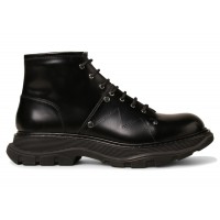 Alexander McQueen Tread Lace-up Boot Black