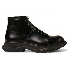 Alexander McQueen Tread Lace-up Boot Black