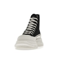 Alexander McQueen Tread Slick Lace Up Boot Black White