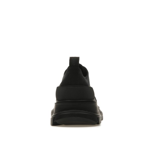 Кроссы Alexander McQueen Tread Slick Low Lace Up Triple Black - мужская сетка размеров
