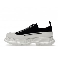 Кроссовки Alexander McQueen Tread Slick Low Lace Up Black White