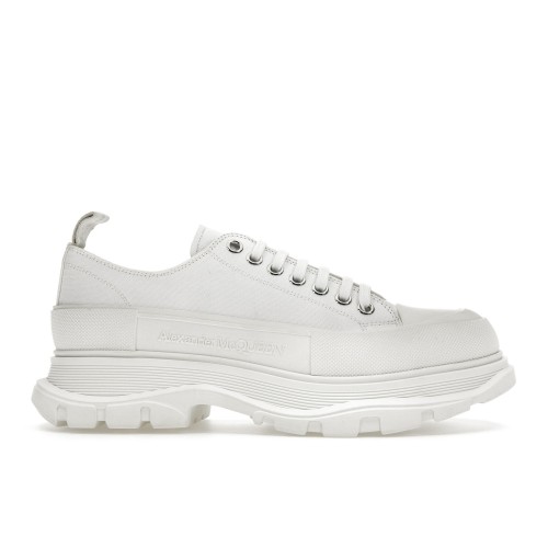 Кроссы Alexander McQueen Tread Slick Low Lace Up White FW21 - мужская сетка размеров