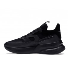 Кроссовки Alexander McQueen Oversized Runner Black Silver