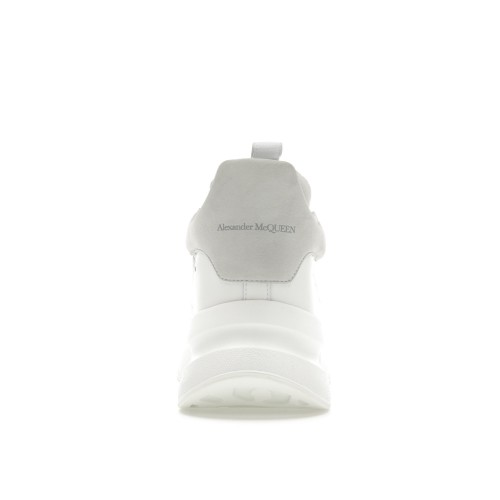Кроссы Alexander McQueen Oversized Runner White Silver - мужская сетка размеров