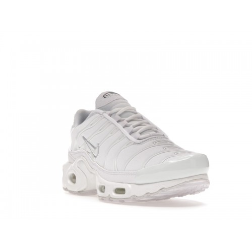 Кроссы Nike Air Max Plus White Pure Platinum (W) - женская сетка размеров