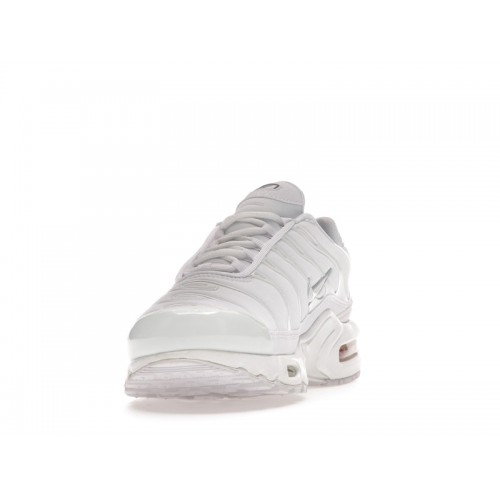 Кроссы Nike Air Max Plus White Pure Platinum (W) - женская сетка размеров