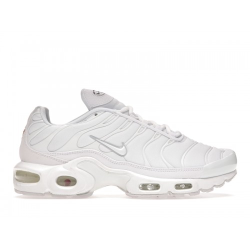 Кроссы Nike Air Max Plus White Pure Platinum (W) - женская сетка размеров