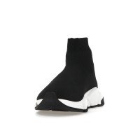 Женские Balenciaga Speed Graffiti Trainers White Black Logo (W)