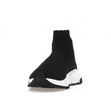 Женские Balenciaga Speed Graffiti Trainers White Black Logo (W)