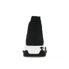 Женские Balenciaga Speed Graffiti Trainers White Black Logo (W)