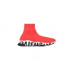 Кроссовки Balenciaga Speed Graffiti Red White