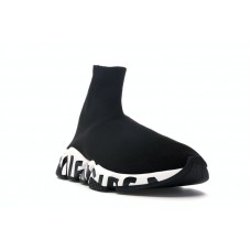 Кроссовки Balenciaga Speed Graffiti Trainers Black White