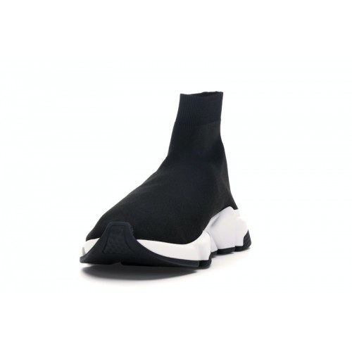 Кроссы Balenciaga Speed Graffiti Trainers Black White - мужская сетка размеров