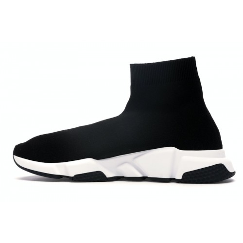 Кроссы Balenciaga Speed Graffiti Trainers Black White - мужская сетка размеров