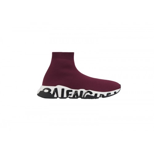 Кроссы Balenciaga Graffiti Speed Purple - мужская сетка размеров