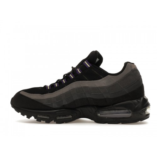 Кроссы Nike Air Max 95 Black Dark Shadow - мужская сетка размеров