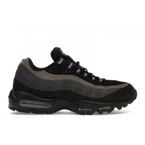 Кроссы Nike Air Max 95 Black Dark Shadow - мужская сетка размеров