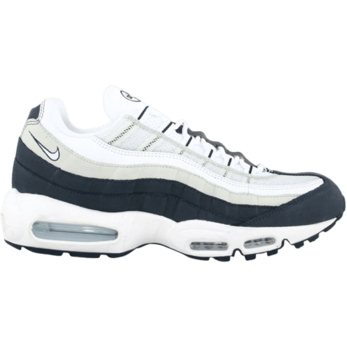 Кроссы Nike Air Max 95 White Midnight Navy - мужская сетка размеров