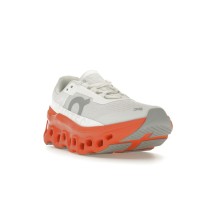 Женские кроссовки On Running Cloudmonster White Flame (W)
