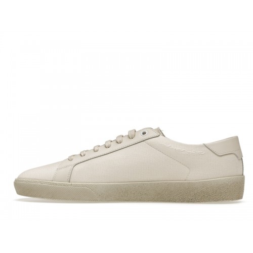 Кроссы Saint Laurent Court Classic SL/06 Low Distressed Cream - мужская сетка размеров