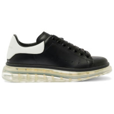 Женские Alexander McQueen Oversized Clear Sole Black White (W)