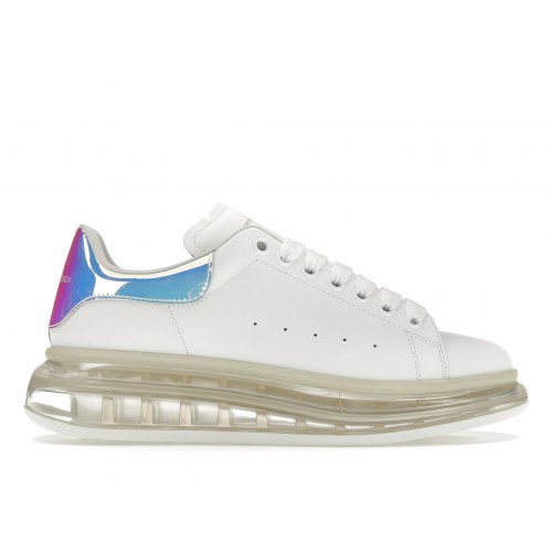 Кроссы Alexander McQueen Oversized Clear Sole Multicolor (W) - женская сетка размеров