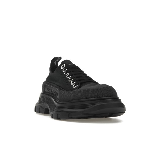 Кроссы Alexander McQueen Tread Slick Low Lace Up Black (W) - женская сетка размеров