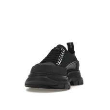 Женские кроссовки Alexander McQueen Tread Slick Low Lace Up Black (W)