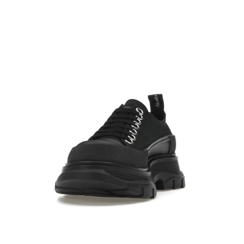 Кроссы Alexander McQueen Tread Slick Low Lace Up Black (W) - женская сетка размеров