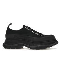 Женские кроссовки Alexander McQueen Tread Slick Low Lace Up Black (W)