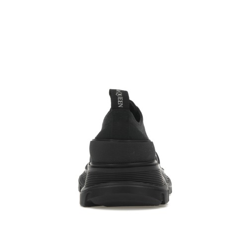 Кроссы Alexander McQueen Tread Slick Low Lace Up Black (W) - женская сетка размеров