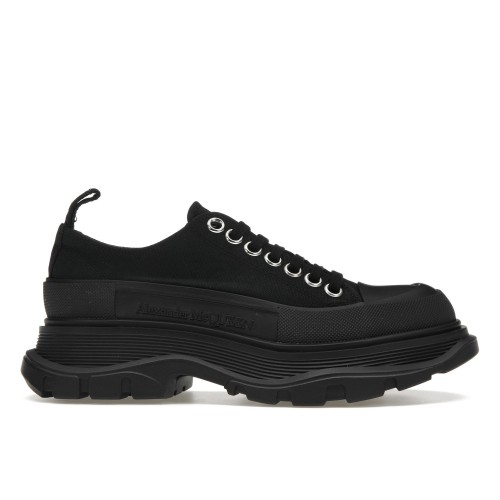 Кроссы Alexander McQueen Tread Slick Low Lace Up Black (W) - женская сетка размеров