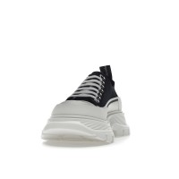 Женские Alexander McQueen Tread Slick Low Lace Up Black White (W)