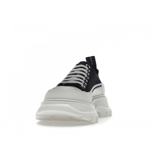 Alexander McQueen Tread Slick Low Lace Up Black White (W) - женская сетка размеров