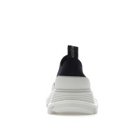 Женские Alexander McQueen Tread Slick Low Lace Up Black White (W)