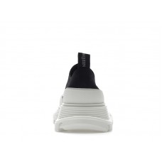 Женские Alexander McQueen Tread Slick Low Lace Up Black White (W)