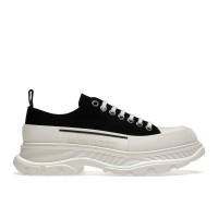 Кроссовки Alexander McQueen Tread Slick Low Lace Up Black White FW21